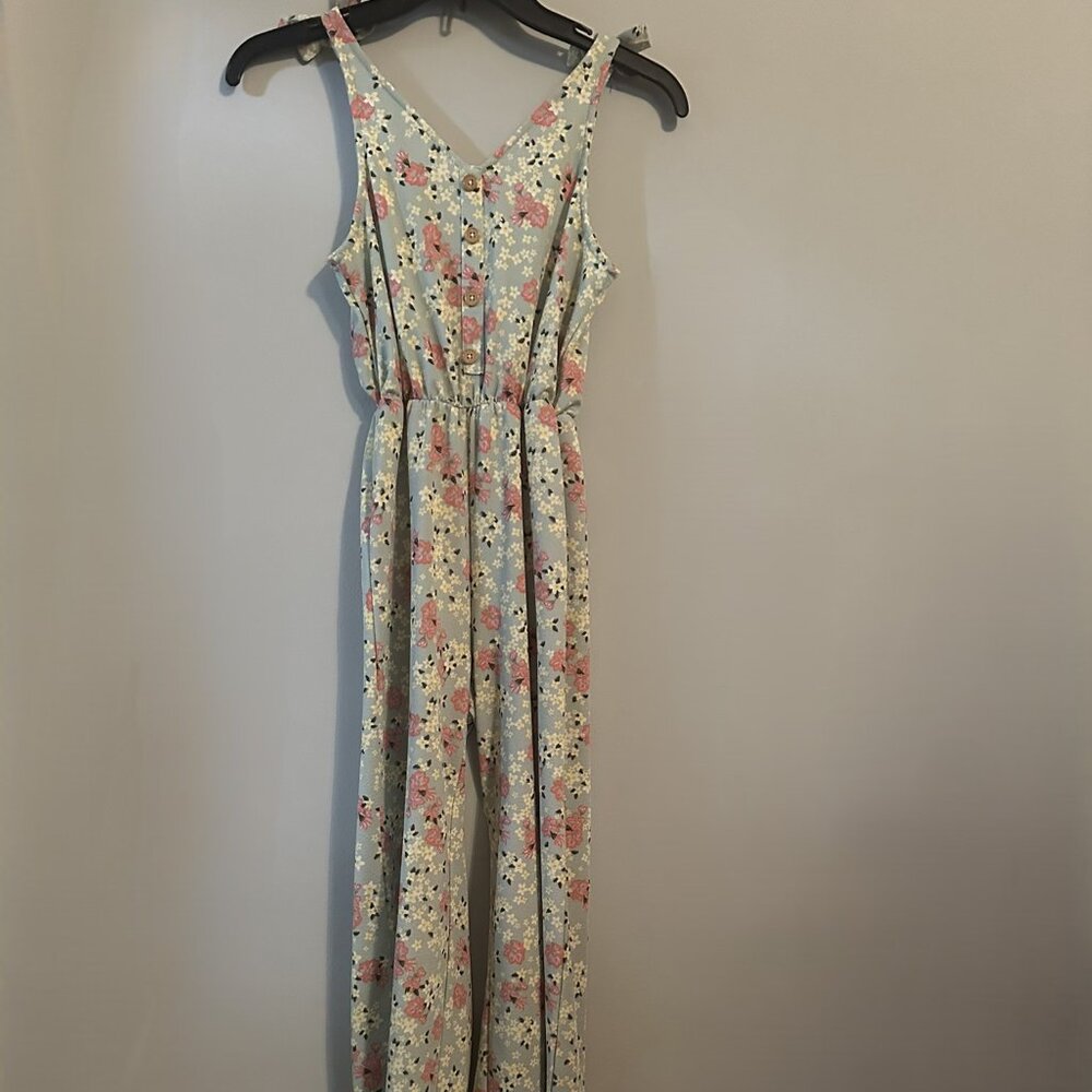 Girl Floral Jumpsuit Size 10